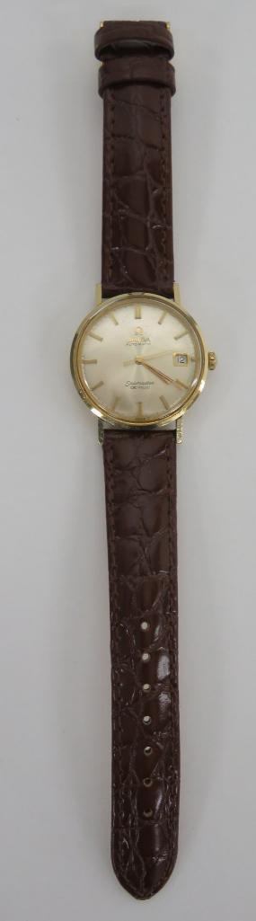 Men's 14kt gold filled wrist watch, Omega Seamaster Automatic