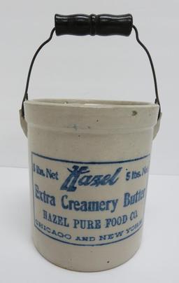 Hazel Extra Creamery Butter, covered 5 lb crock