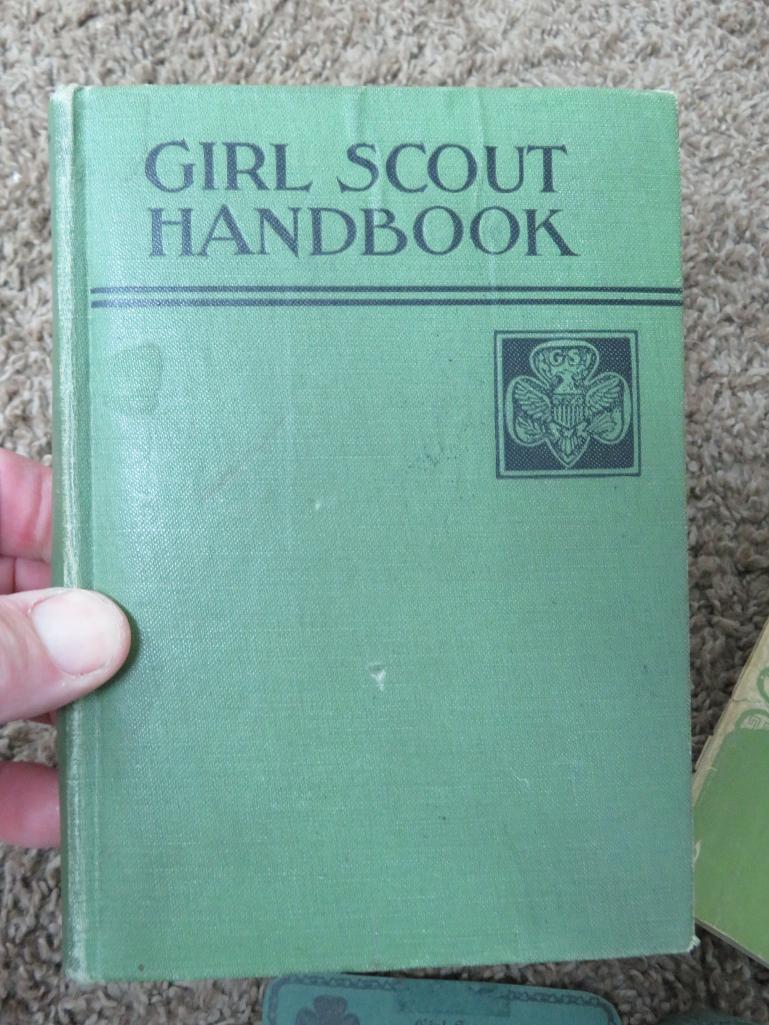 1930's hard to find Girl Scout Uniform, complete with books and badges