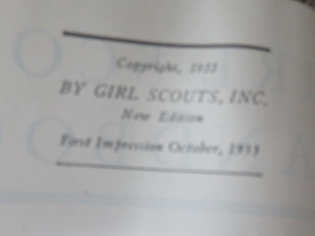 1930's hard to find Girl Scout Uniform, complete with books and badges