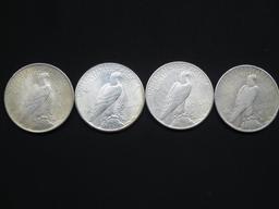 4 1924 - 1926 PEACE DOLLARS