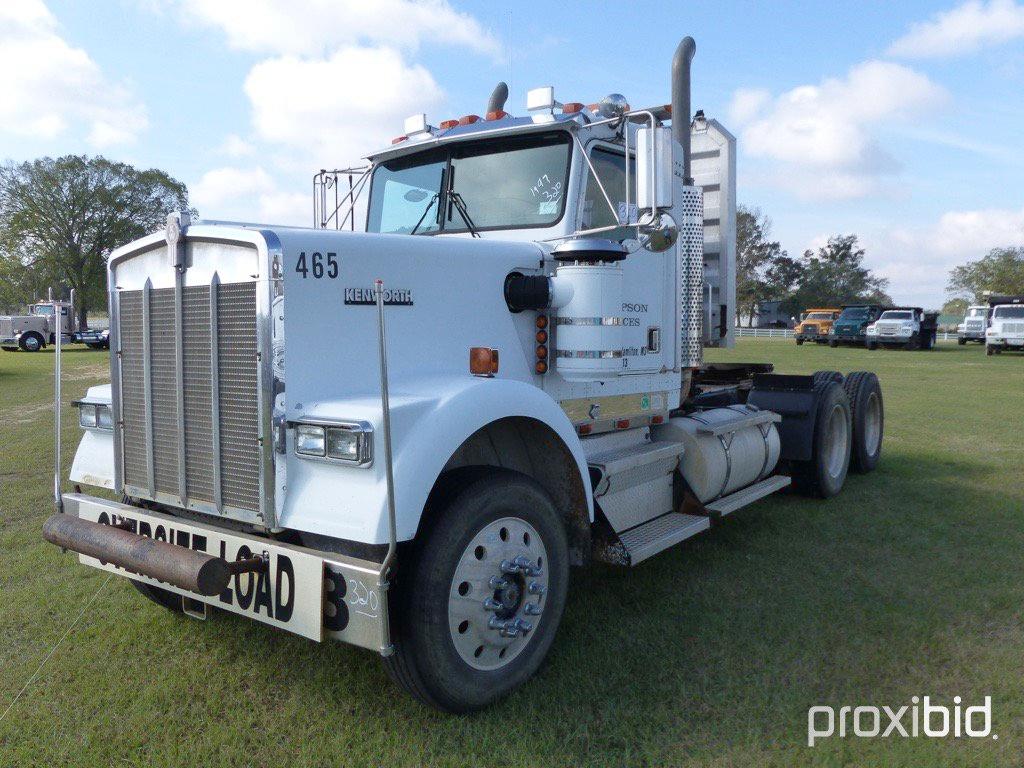 1997 Kenworth W900 Truck Tractor, s/n 1XKWDR9X9VJ741465: T/A, Day Cab, 13-s