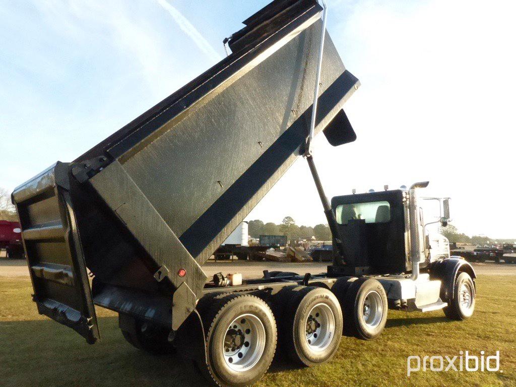 2015 Peterbilt 365 Tri-axle Dump Truck, s/n 1NPSX7TX7FD273968: ISX-450 Cumm