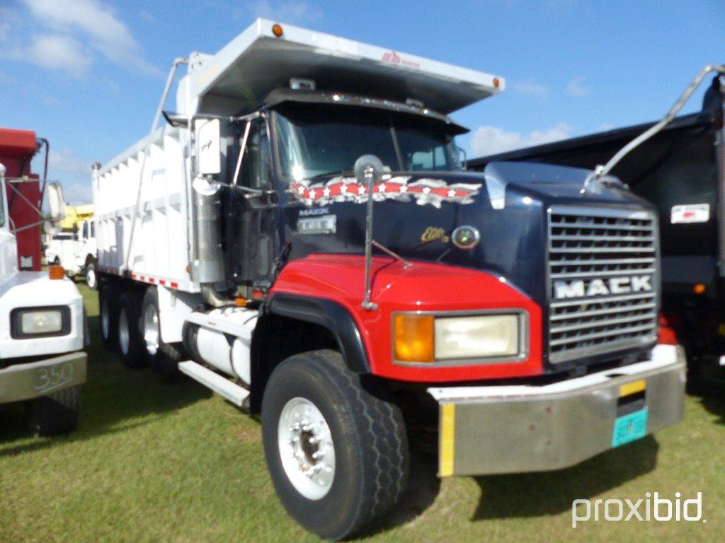 1997 Mack CL713 Tri-axle Dump Truck, s/n 1M2A082C2VW005168: 460hp Eng., 18-