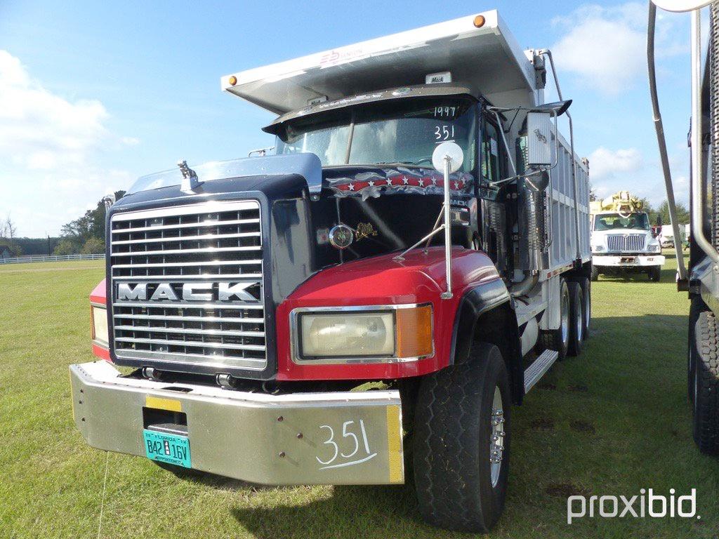 1997 Mack CL713 Tri-axle Dump Truck, s/n 1M2A082C2VW005168: 460hp Eng., 18-