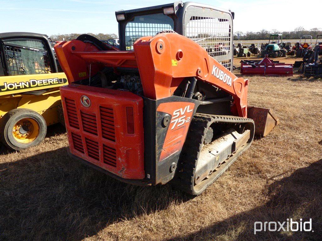 2013 Kubota SVL-2 Skid Steer, s/n 20815: Canopy, LPE Bkt., Aux Hydraulics,