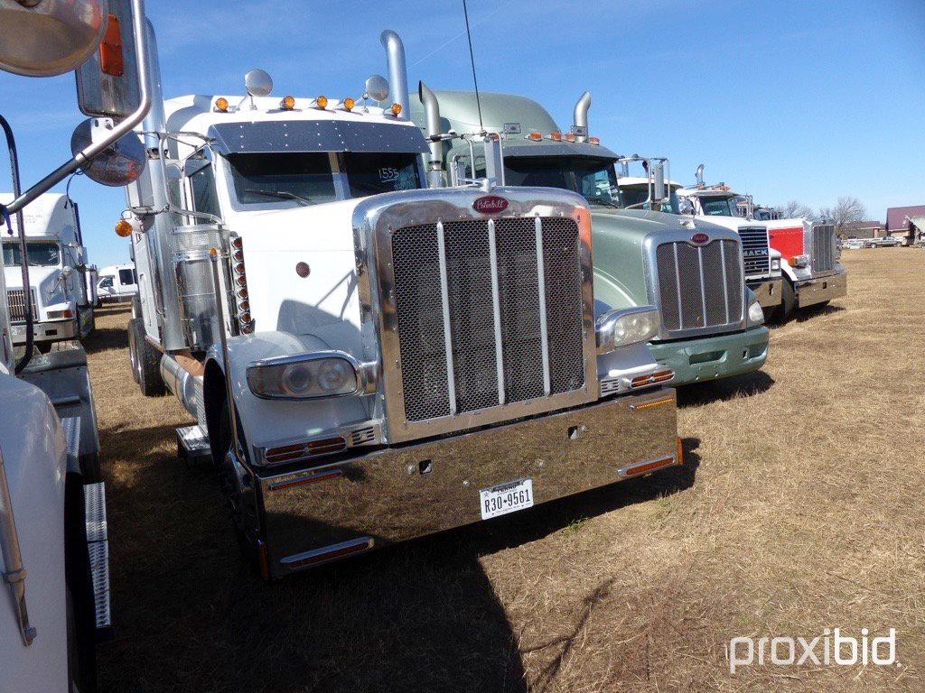 2009 Peterbilt 389 Truck Tractor, s/n 1XPXD49X09D781973: T/A, Sleeper, Cumm