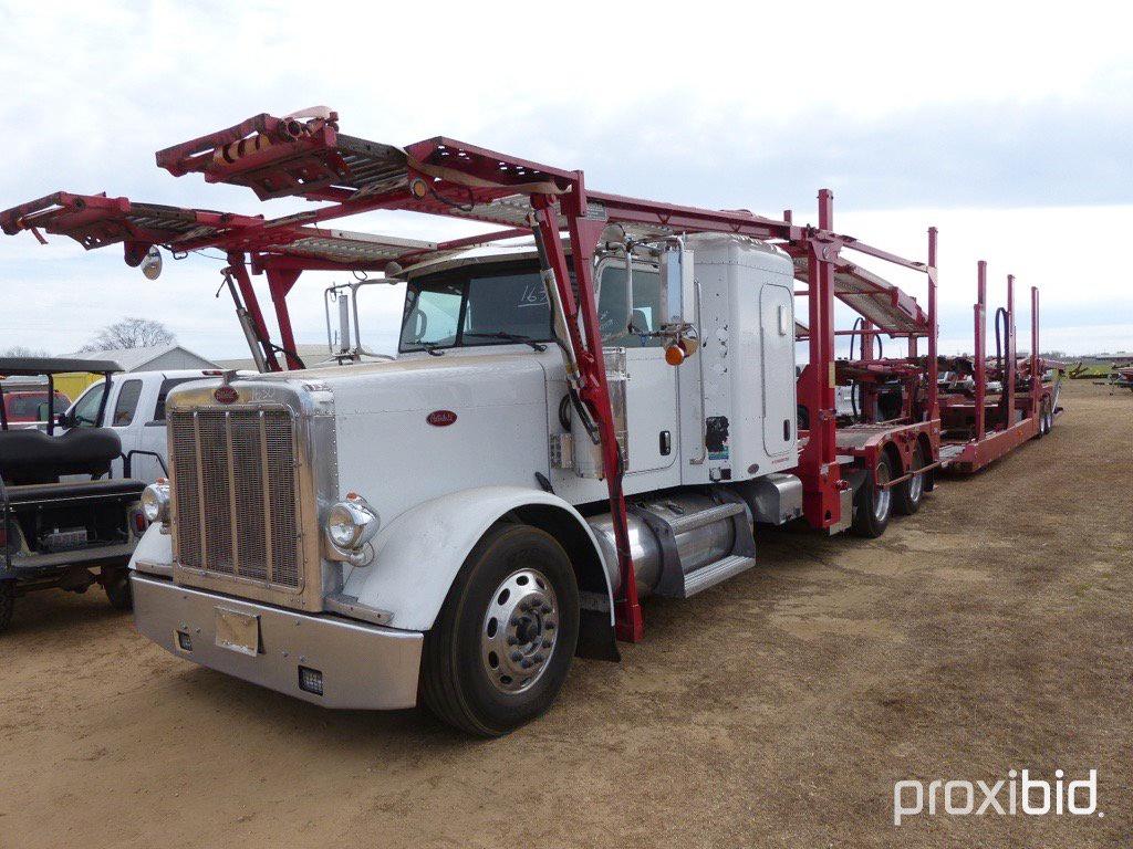 2007 Peterbilt 379 Car Carrier, s/n 1NP5LB9X87D679889: Cat C15 550hp Eng.,