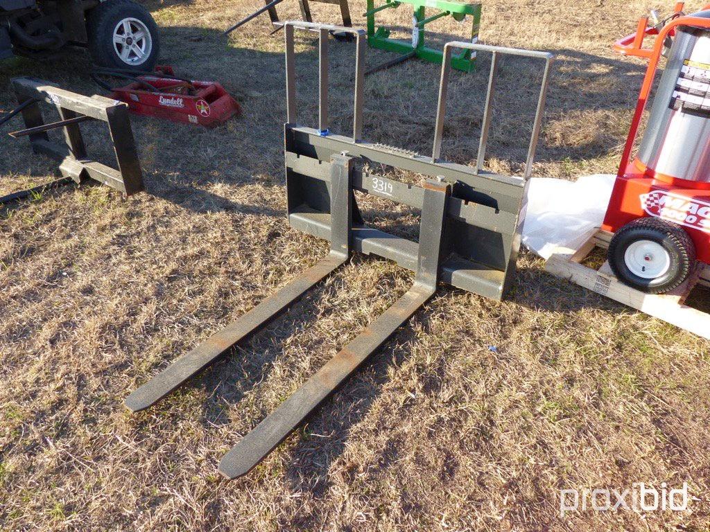 Set of Walk-through Skid Steer Forks