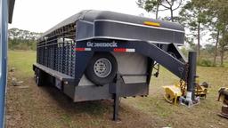 2011 Gooseneck Stock Trailer, s/n 16GS52427AB064586: Model 102468B7B1