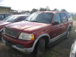 2001 Ford Explorer, s/n 1FM2U63E32ZA08481