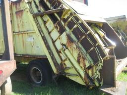 1981 GMC Topkick Garbage Truck, s/n 1GDP7D1Y3BV601068: S/A, Cat 3208 Eng.,