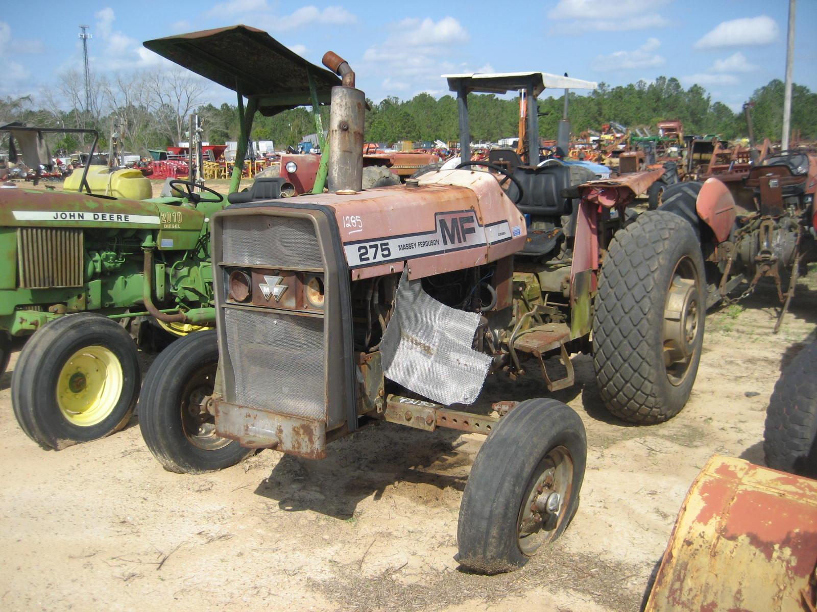 Massey Ferguson 275 Tractor, s/n 9A270535: Diesel Eng.