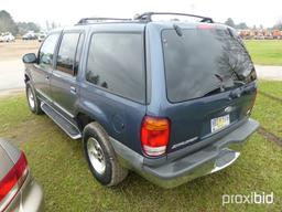 1999 Ford Explorer, s/n 1FMZU35P8XZB97861: Odometer Shows 190K mi.