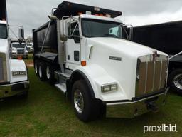 2013 Kenworth T800 Tri-axle Dump Truck, s/n 1NKDL40X2DJ339208: Cummins ISX1