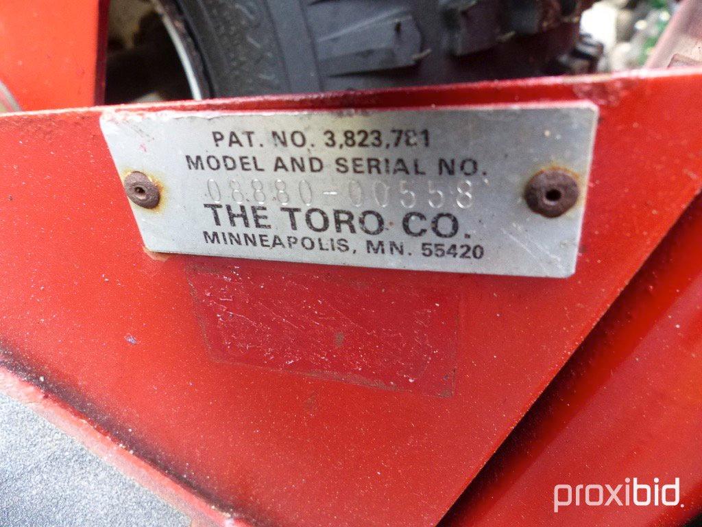 Toro SandPro Detacher, s/n 08880-00558: 3-wheel