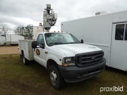 2002 Ford F450 Bucket Truck, s/n 1FDXF46S82ED01193: 35' Altec, Auto