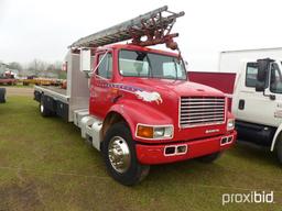 1990 International 4900 Sign Truck, s/n 1HTSDZZP5LH245290: 4X2, DT466 Eng.,