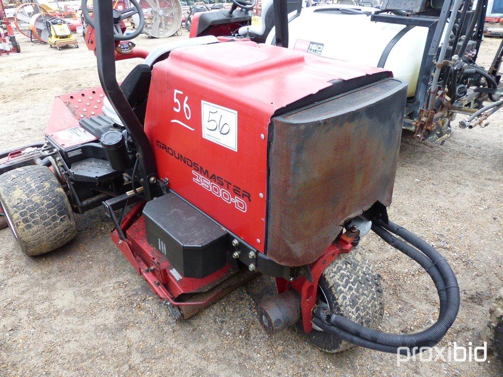 Toro 3500D GroundsMaster Rotary Mower, s/n 220000680: 3-deck, Diesel