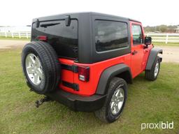 2013 Jeep Wrangler Sport, s/n 1C4AJWAG3DL554895