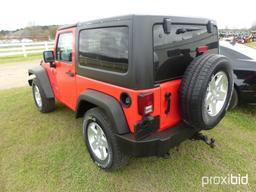 2013 Jeep Wrangler Sport, s/n 1C4AJWAG3DL554895