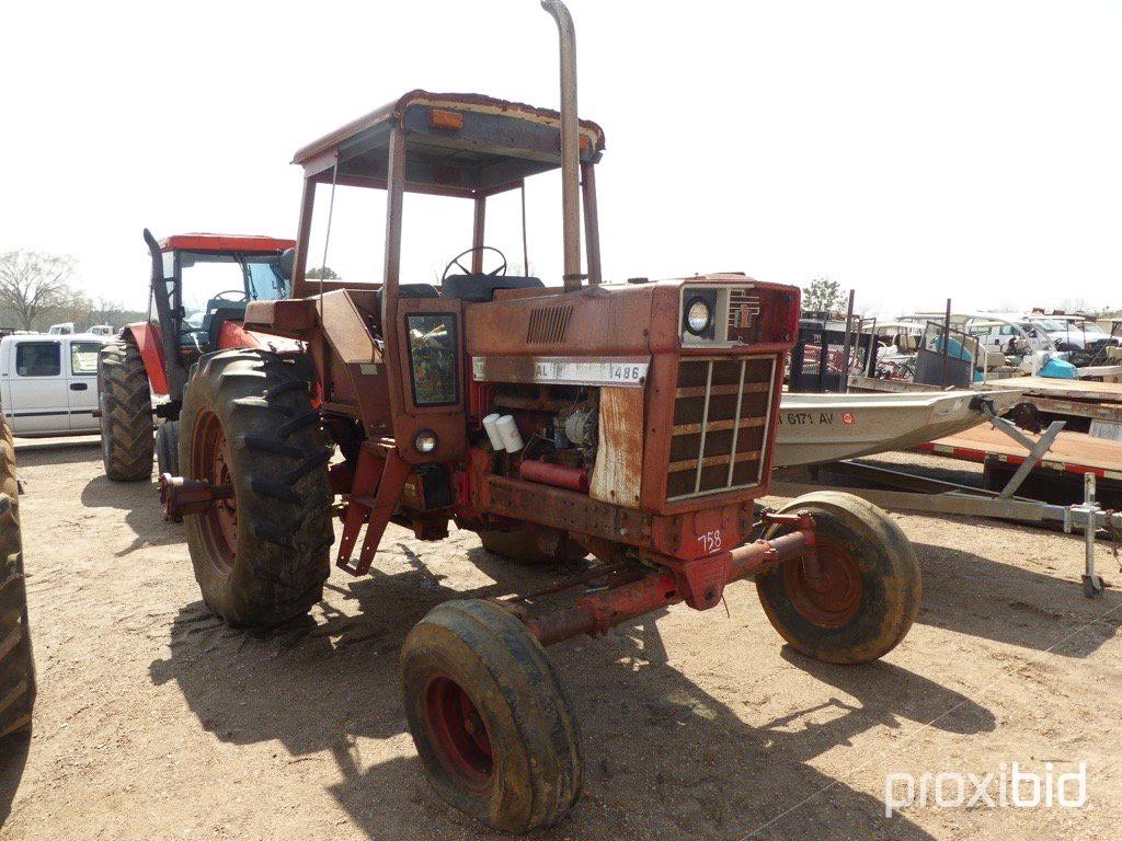 International 1486 Tractor, s/n 18850 (Salvage): 2wd, Water In Oil