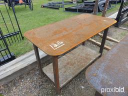 Heavy-duty 30x57 Welding Shop Table w/ Shelf