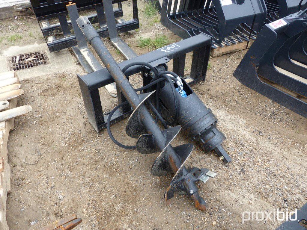 Auger w/ 12" Bit for Skid Steer