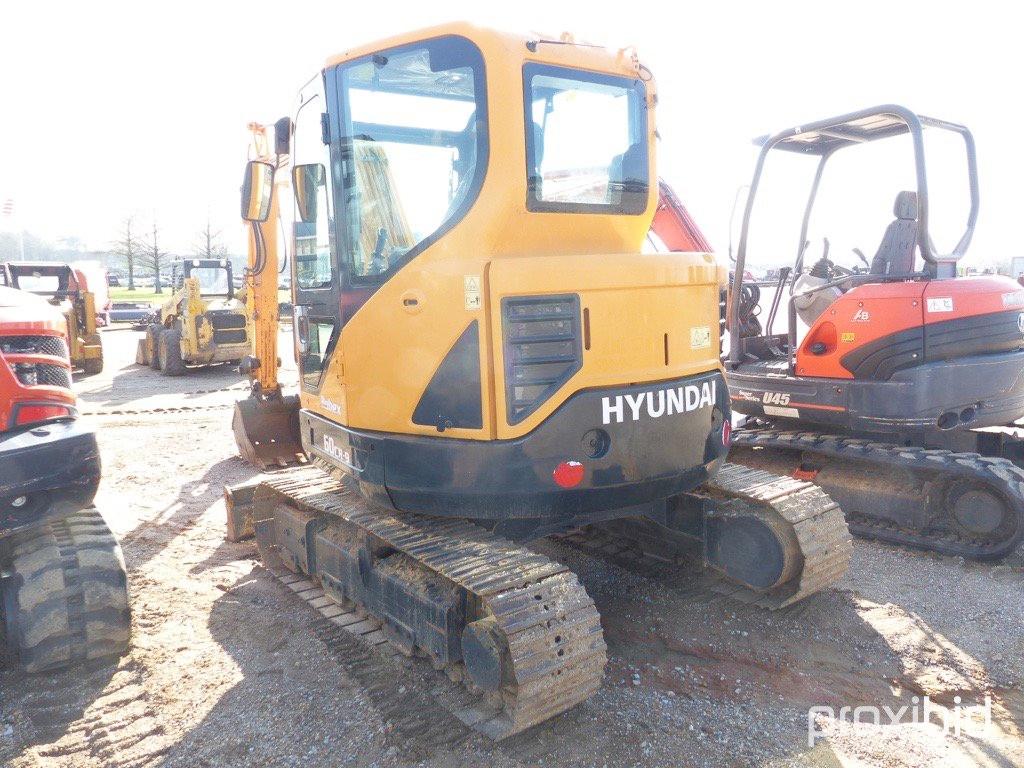 2015 Hyundai Robex 60CR-9 Midi Excavator, s/n TE0000910: C/A, Swing Away Bo