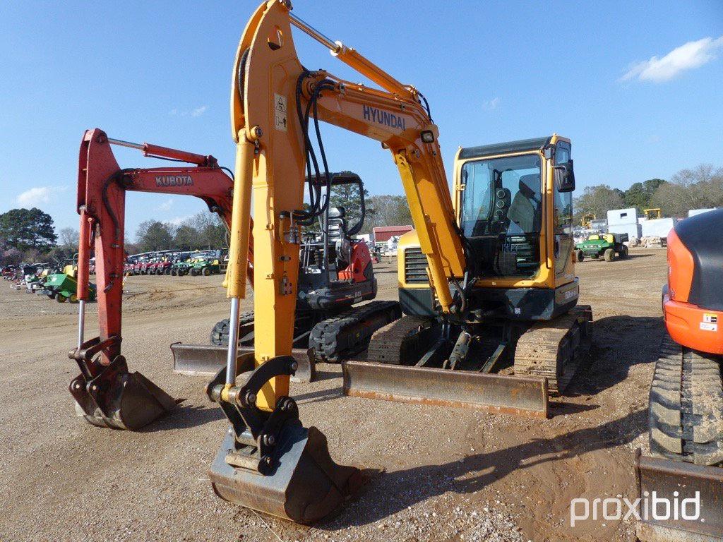 2015 Hyundai Robex 60CR-9 Midi Excavator, s/n TE0000910: C/A, Swing Away Bo