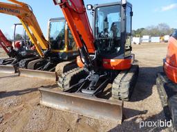 2012 Kubota KX057-4 Midi Excavator, s/n 21700: Hyd. Thumb, Push Blade, Mete