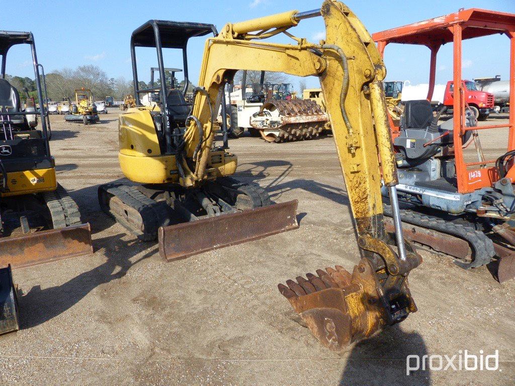 2000 John Deere 35ZTS Mini Excavator, s/n FF035ZX230277