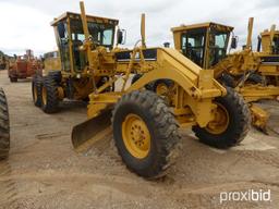 2007 Cat 140H Motor Grader, s/n APM03573: C/A, Heat, 14' Sliding Moldboard,