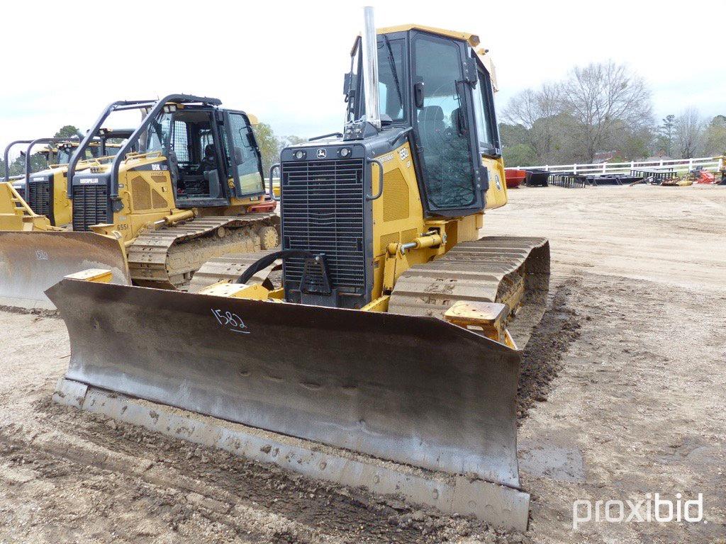 2011 John Deere 650J LGP Dozer, s/n T0650JX208954: C/A, 6-way Blade