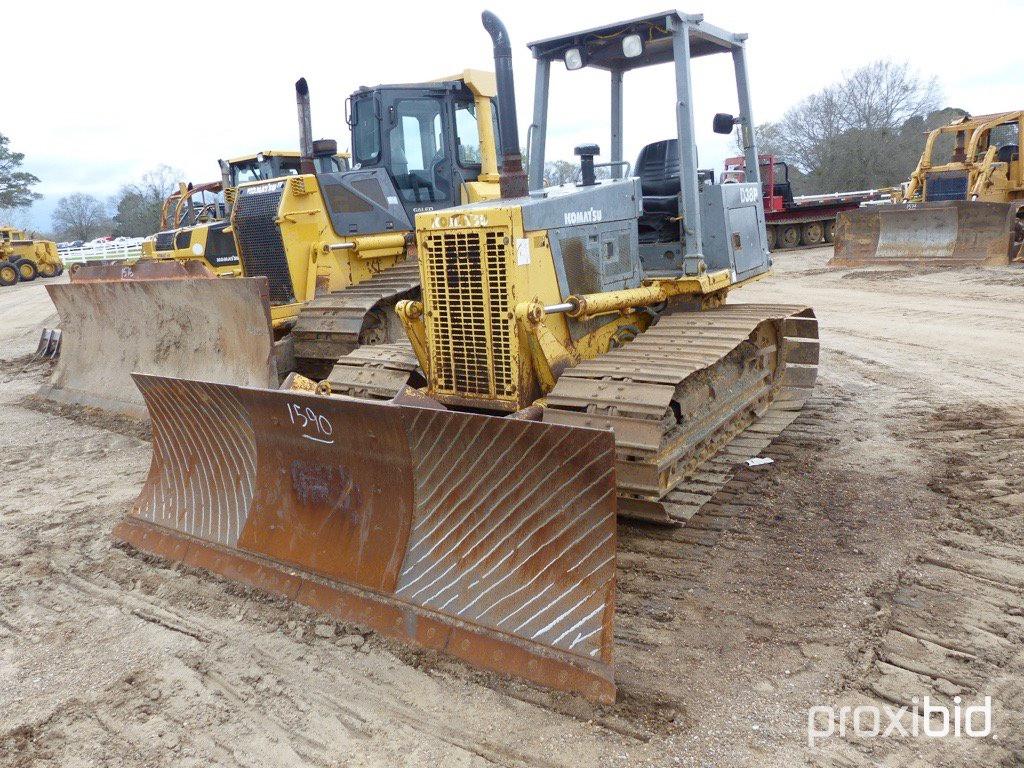 Komatsu D38P Dozer, s/n 86099: 4-post Canopy, 6-way Blade, Meter Shows 3756