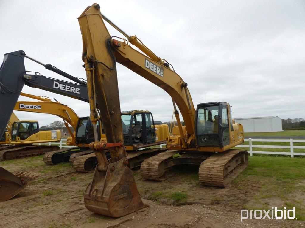 2007 John Deere 200CLC Excavator, s/n 508848: Encl. Cab, 36" GP Bkt.