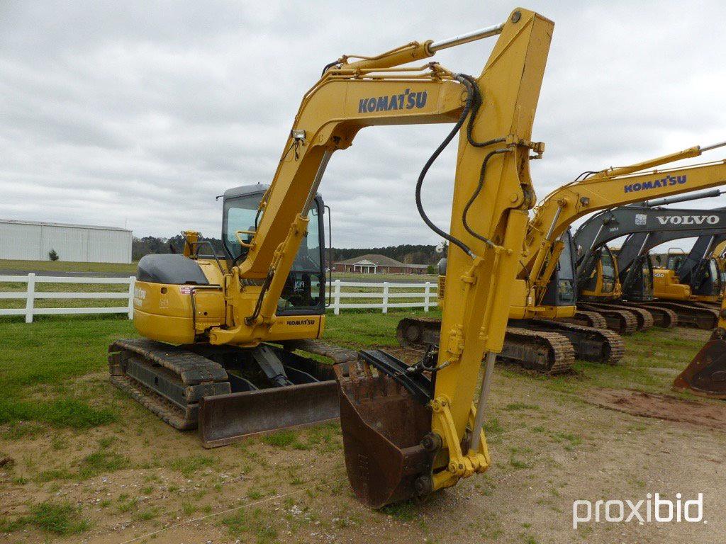 2008 Komatsu PC78MR-6 Excavator, s/n 1003389: C/A, Swing Away Boom, Rubber