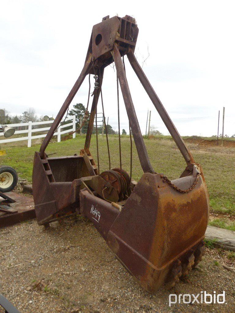 Johnson Clam Shell Bucket, s/n 42761-4 for Dragline