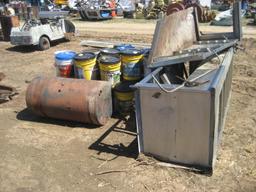 Gas Tank / 5-gal Buckets / Stainless Table