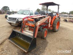 Kubota L2900 Tractor (Flood Damaged): 2wd, Front Loader, Meter Shows 1921 h