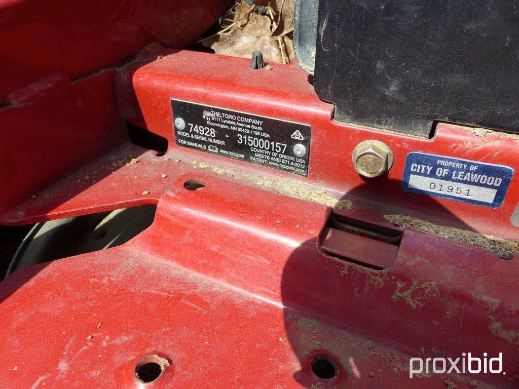 Toro 6000 Zero-turn Mower, s/n 315000157 (Flood Damaged): Meter Shows 1068