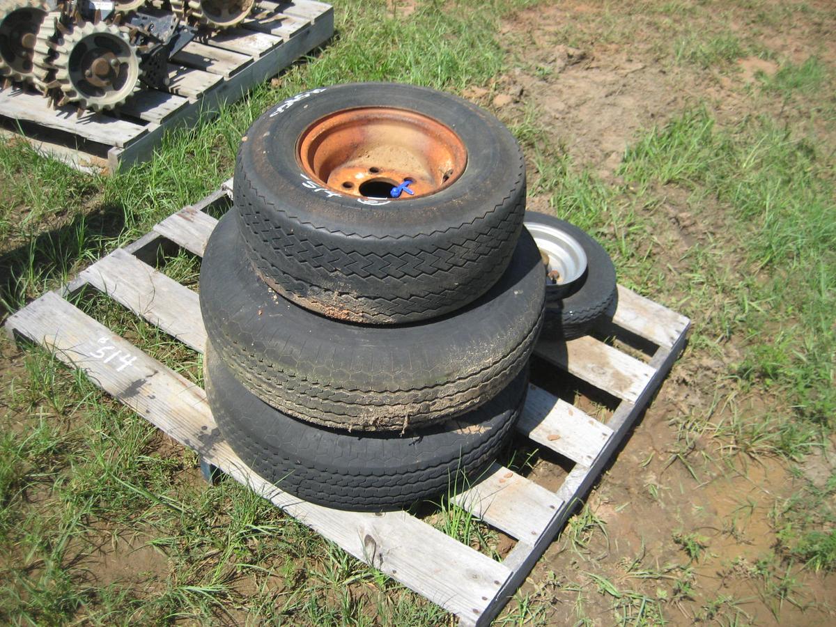 5 ASST. LAWN TRACTOR TIRES