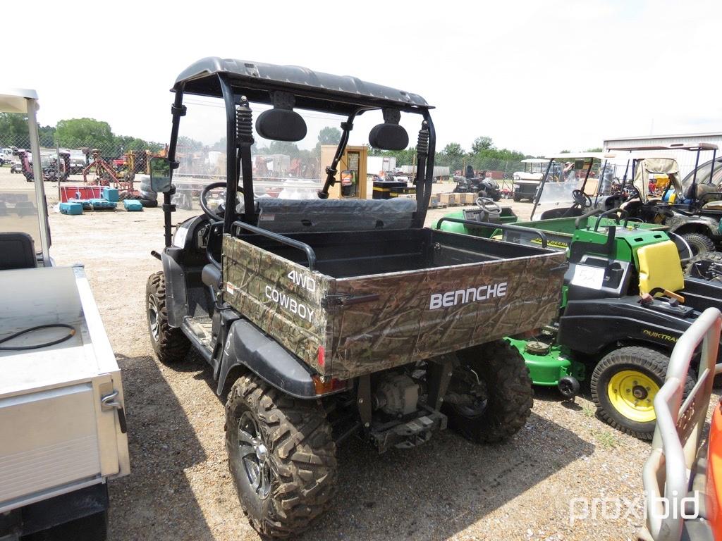 2017 Bennche 4WD Utility Cart, s/n A8MUBSDU9HF000333 (No Title - $50 Trauma