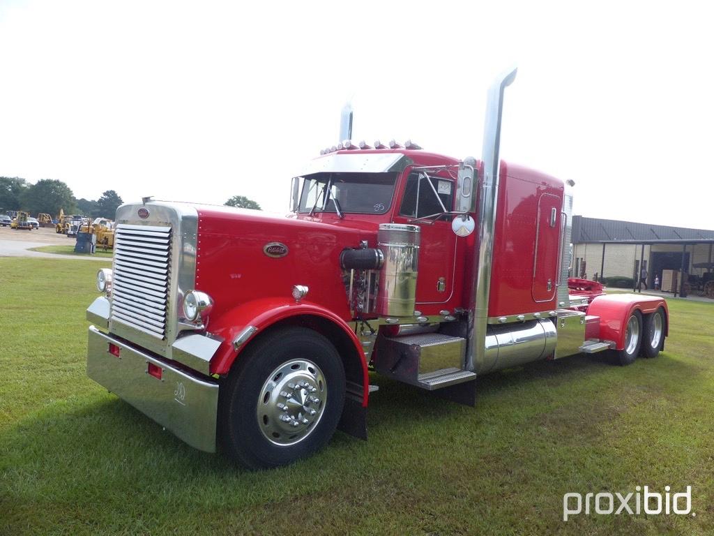 1985 Peterbilt 359 Truck Tractor, s/n 1XP9DB9X4FN179127: Ext. Hood, 90K mi.