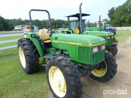 John Deere 5500 MFWD Tractor, s/n LV5500E550038: Rollbar, Drawbar, 3PH, 2 H