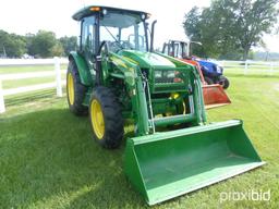 John Deere 5065M MFWD Tractor: C/A, Heat, Dual Remotes, Power Reverser, 540