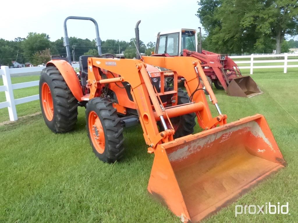 2012 Kubota M7040S MFWD Tractor, s/n 40022: Loader w/ QC Bkt., Hyd. Shuttle