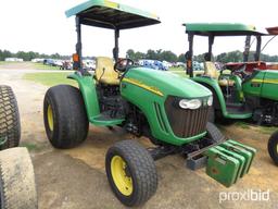 John Deere 4520 MFWD Tractor, s/n LV4520P755129: Canopy, 2 Hyd. Remotes, Fr