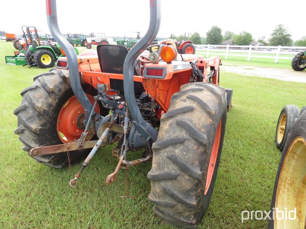 2004 Kubota L4300DT MFWD Tractor, s/n 54369: BushHog Loader w/ Bkt., Shuttl