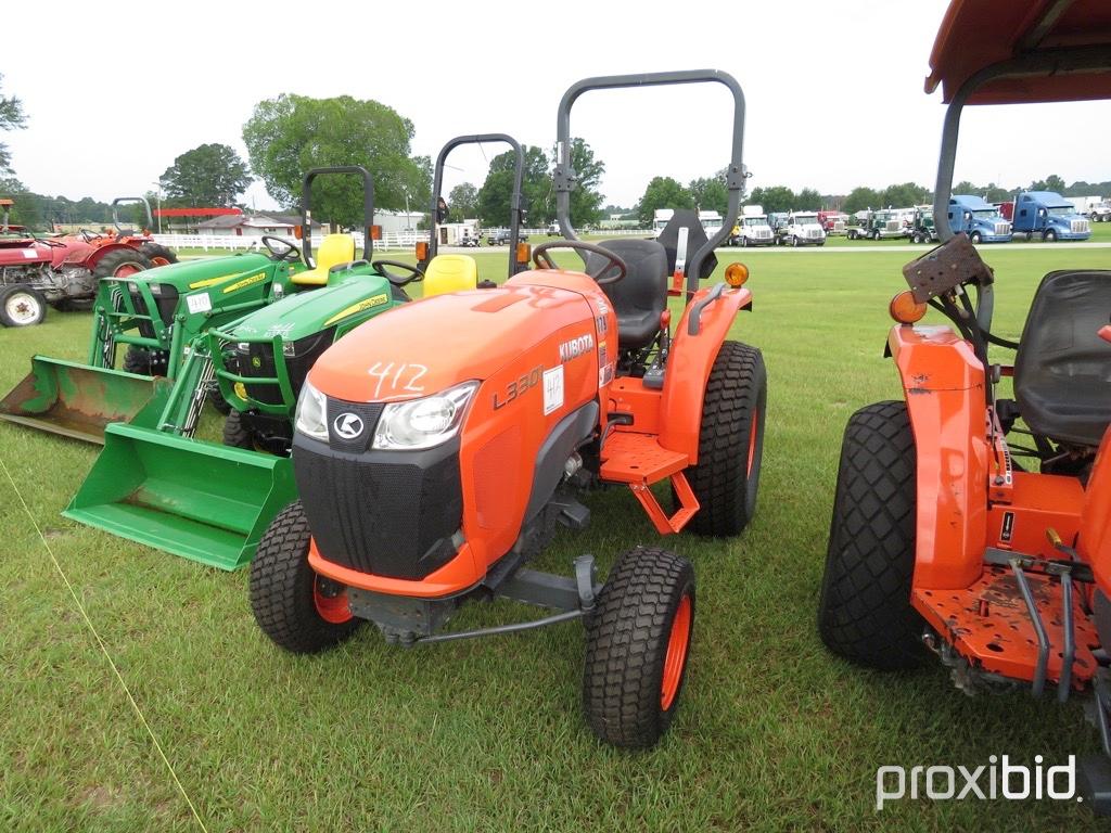 2017 Kubota L3301F Tractor, s/n 10026: 2wd, Rollbar, Turf Tires, Demo Unit,